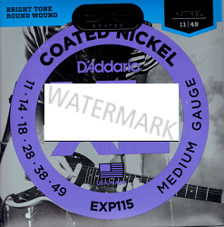 D'Addario coated nickel wound guitar strings 11-49 EXP115